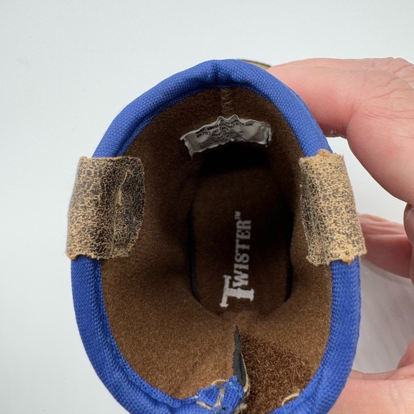 Baby Buckers Twister Cowboy Boots Baby Size infant Brown Western Soft Bottom - Picture 7 of 8